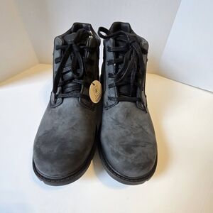 Rockport‎ Boots Waterproof Storm Surge Gray Leather Workwear Size 9